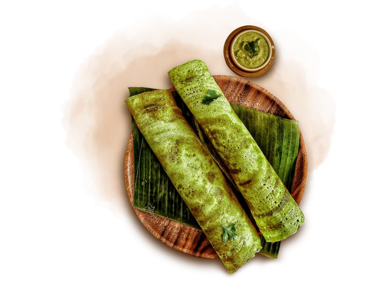 Rava Pudina Masala Dosa